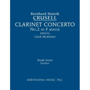 Clarinet Concerto No.2, Op.5: Study score