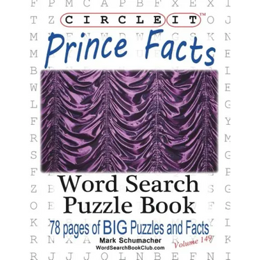 Circle It, Prince Facts, Word Search, Puzzle Book