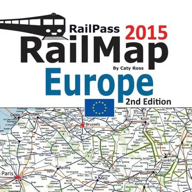 RailPass RailMap Europe 2015: Icon illustrated Railway Atlas of Europe ideal for Interrail and Eurail pass holders