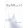 What Did Jesus Say?: Why The Bible Does Not Condemn Homosexuality