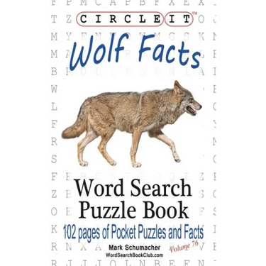 Circle It, Wolf Facts, Word Search, Puzzle Book