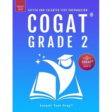COGAT Grade 2 Test Prep: Gifted and Talented Test Preparation Book - Two Practice Tests for Children in Second Grade (Level 8)