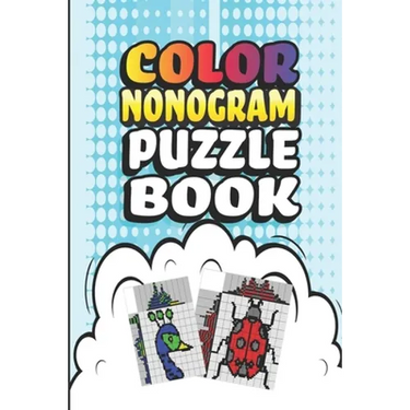 Nonogram Puzzle Books: 30 Multicolored Mosaic Logic Grid Puzzles For Adults and Kids
