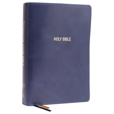 Nkjv, Foundation Study Bible, Large Print, Leathersoft, Blue, Red Letter, Comfort Print: Holy Bible, New King James Version