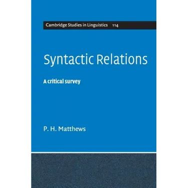 Syntactic Relations