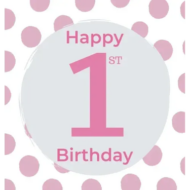 1st Birthday Guest Book (Hardcover): Birthday girl guest book, first birthday book, party and birthday celebrations decor, memory book, 1st birthday,