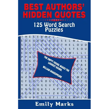Best Authors' Hidden Quotes - 125 Word Search Puzzles