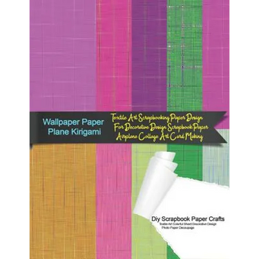 Wallpaper Paper Plane Kirigami Diy Scrapbook Paper Crafts Textile Art Colorful Sheet Decorative Design Photo Paper Decoupage: Textile Art Scrapbooking