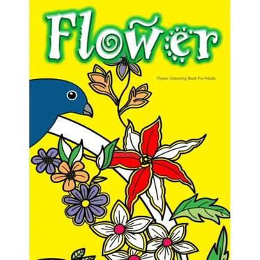 Flower Colouring Book For Adults