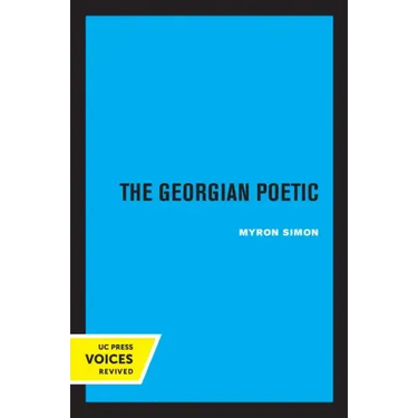 The Georgian Poetic