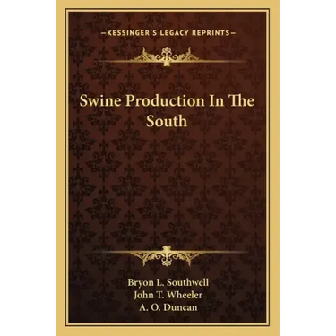 Swine Production in the South