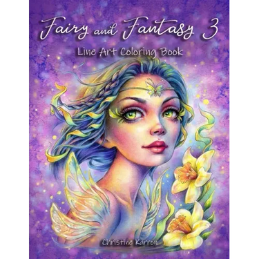 Fairy and Fantasy 3 Line Art Coloring Book