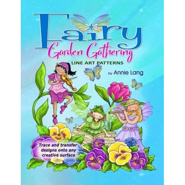 Fairy Garden Gathering: Line Art Patterns