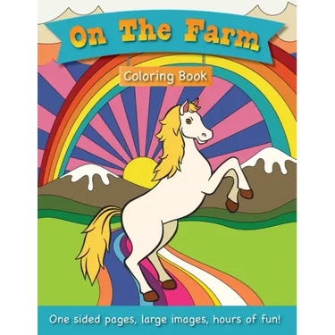 On The Farm Coloring Book for Kids Ages 3-6!