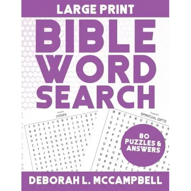 Large Print Bible Word Search: Bible Word Search For Adults and Children