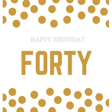 Happy 40th Birthday Guest Book (Hardcover): Happy 40th Birthday Guest book, party and birthday celebrations decor, memory book, 40th birthday, happy b