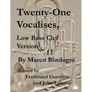 Twenty-One Vocalises, Low Bass Clef Version