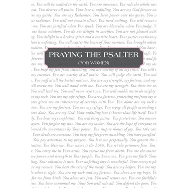 Praying the Psalter (FOR WOMEN)