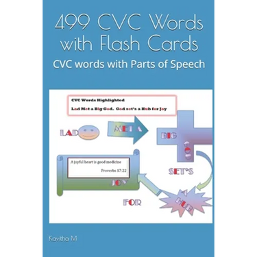 499 CVC Words with Flash Cards: CVC words with Parts of Speech