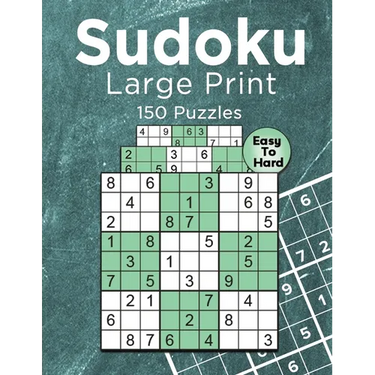 Sudoku Large Print 150 Puzzles Easy to Hard: One Puzzle Per Page, Sudoku puzzle book for adults, Large Print Sudoku Puzzles