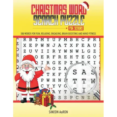 Christmas Word Search Puzzle for Seniors: 500 Large Print Words for Fun, Relaxing, Engaging, Brain Boosting and Mind Fitness.