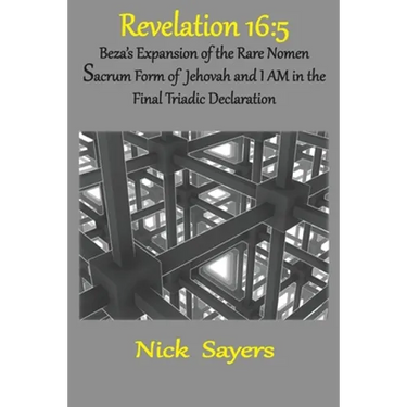 Revelation 16: 5: The Final Triadic Declaration