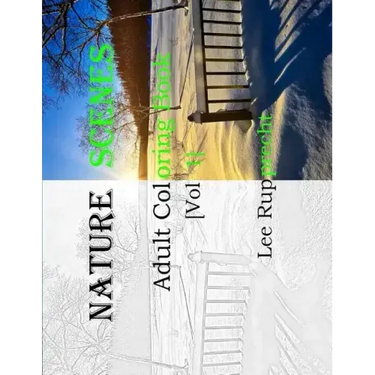 Nature Scene: Adult Coloring Book