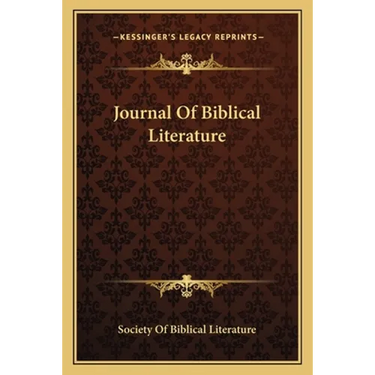Journal Of Biblical Literature