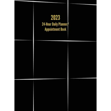2023 24-Hour Daily Planner/ Appointment Book: Dot Grid Design (One Page per Day)