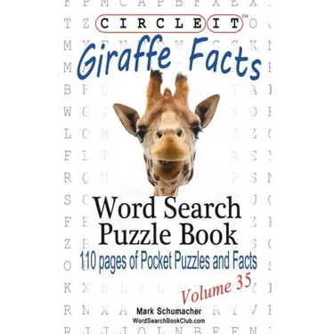 Circle It, Giraffe Facts, Word Search, Puzzle Book