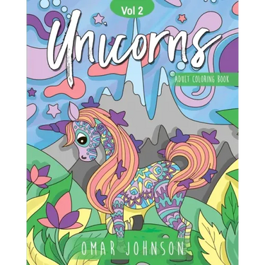 Unicorns Adult Coloring Books Vol 2