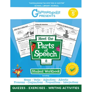 The Parts of Speech Workbook, Grade 5