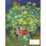 Vintage Flower Painting on Blue