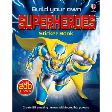 Build Your Own Superheroes Sticker Book