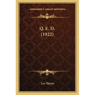 Q. E. D. (1922)