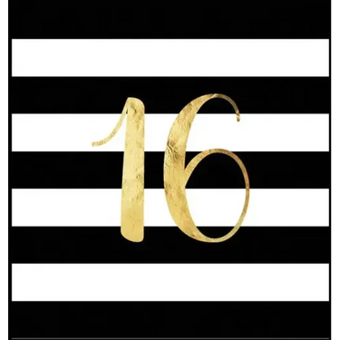 Happy 16th Birthday Guest Book (Hardcover): Sweet Sixteen Guest book, party and birthday celebrations decor, memory book, 16th birthday, happy birthda