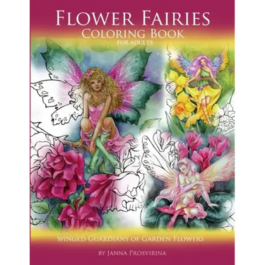 Flower Fairies: Coloring Book for Adults: Winged Guardians of Garden Flowers