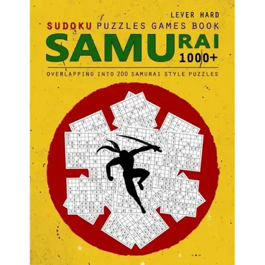 Samurai Sudoku: 1000 Puzzle Book, Overlapping into 200 Samurai Style Puzzles, Travel Game, Lever Hard Sudoku, Volume 16