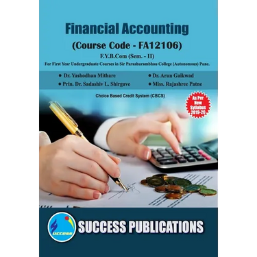 Financial Accounting(F.Y.B.Com, S.P. College, Sem.-II)