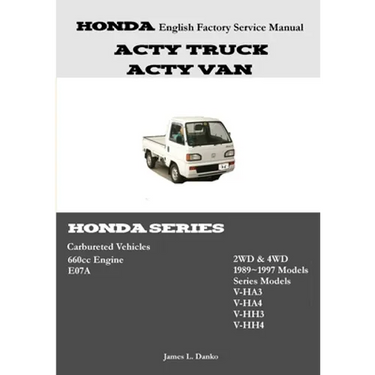 Honda Acty English Factory Service Manual