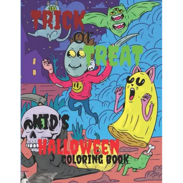 Trick or Treat: Kids halloween coloring book