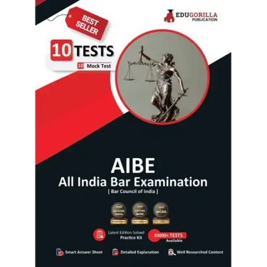 AIBE Book 2023: All India Bar Examination Conducted by Bar Council of India - 10 Full Length Mock Tests (1000 Solved Questions) with F