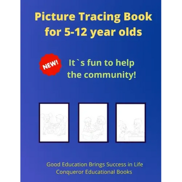 Picture Tracing Book for 5-12 year olds: 30 Pages of High Quality Tracing Images for Kids