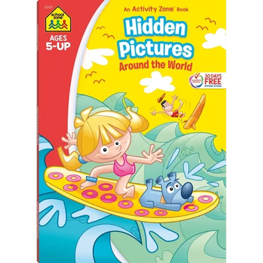 School Zone Hidden Pictures Around the World Workbook