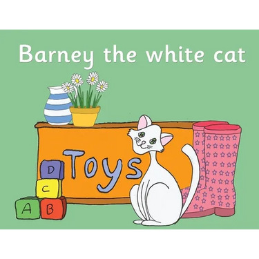 Barney the white cat