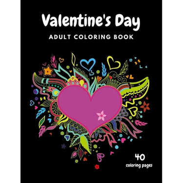 Valentine's Day Adult Coloring Book