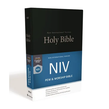 NIV, Pew and Worship Bible, Hardcover, Black