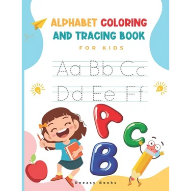 Alphabet Coloring and Tracing Book for kids: Amazing Activity Book For Kids: Alphabet Coloring and Tracing, Ages:4-7