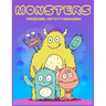 Monster Preschool activity Workbook: A Fun and Educational Children's Workbook for Pre-K to First Grade, Cute Monsters Coloring, Counting, shape, Matc