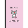 Sophia's Notebook: Personalised Cat Themed Notepad